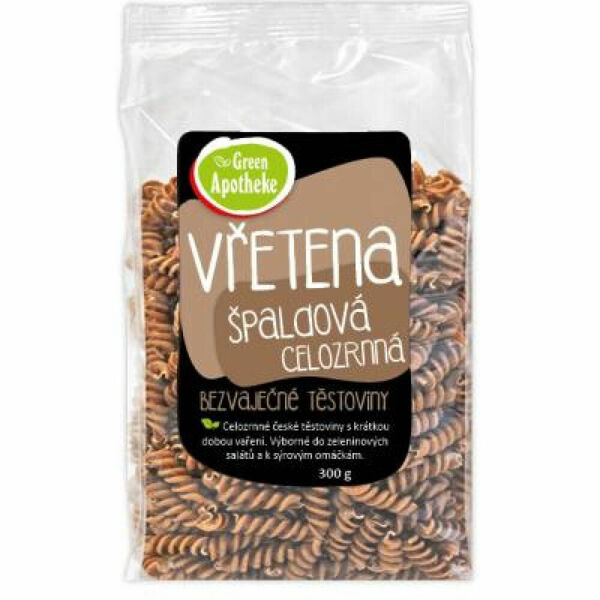 GREEN APOTHEKE Vřetena špaldová celozrnná 300 g porovnat ceny