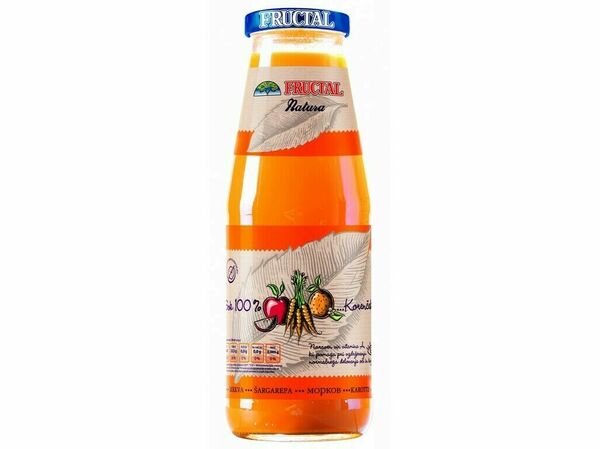 Fructal Natura  NATURA mrkev - pomeranč - jablko 0.7 l porovnat ceny