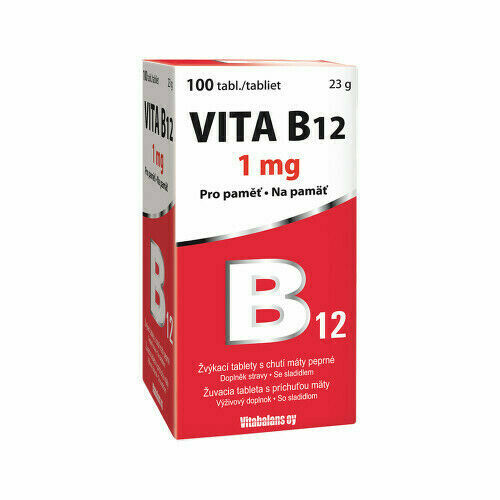 Vita B12 1mg tbl. 100 porovnat ceny