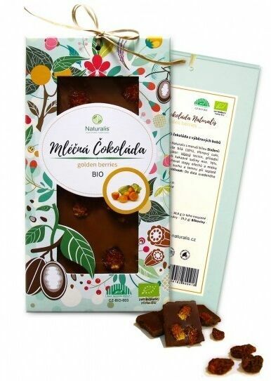 Naturalis Bio Mléčná čokoláda s golden berries 80g porovnat ceny