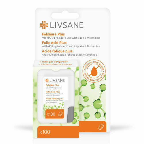 LIVSANE kyselina listová + B vitaminy 100 ks porovnat ceny