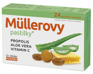 Dr.Muller  Müllerovy pastilky s propolisem a Aloe vera 24ks porovnat ceny
