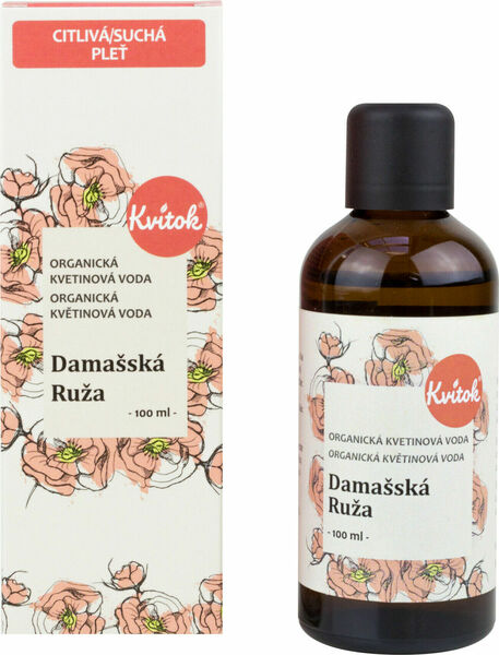 Kvitok Květová voda damašská růže 100ml porovnat ceny