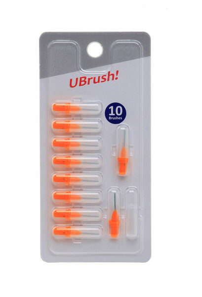 UBrush! Mezizubní kartáček 0,8 mm oranžový 10 ks porovnat ceny