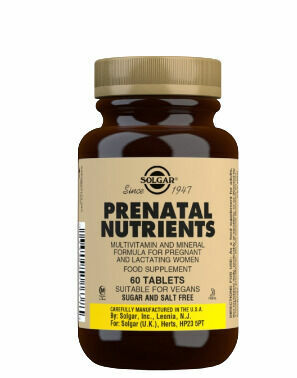 Solgar Prenatal – Multivitamín pro těhotné a kojící ženy 60tbl porovnat ceny