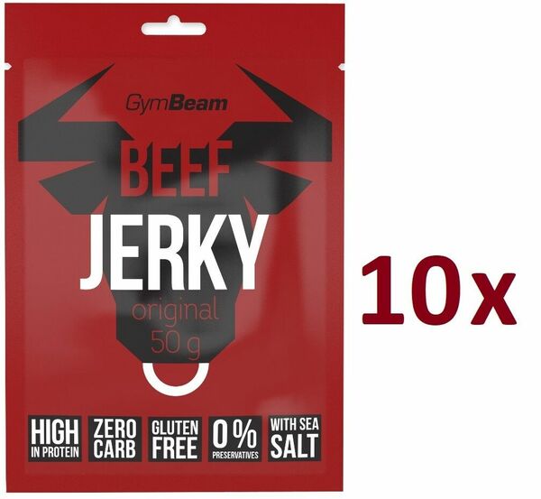 GymBeam Beef Jerky 10x50g porovnat ceny