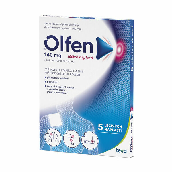 OLFEN Léčivé náplasti 140 mg 5 kusů porovnat ceny
