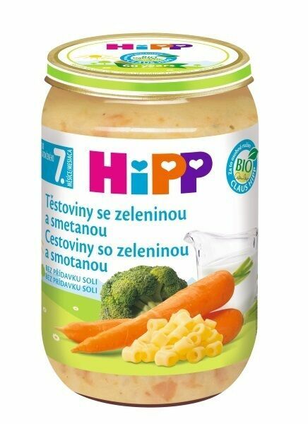 HIPP JUNIOR MENU BIO tagliatelle s brokolicí a smetanou 220g porovnat ceny