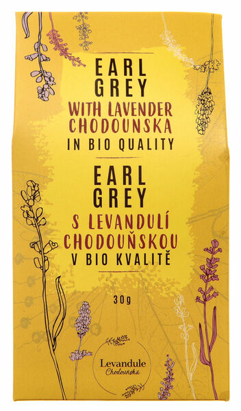 Levandule Chodouňská  Čistý sypaný Earl Grey s Levandulí Chodouňskou v BIO kvalitě 30g porovnat ceny