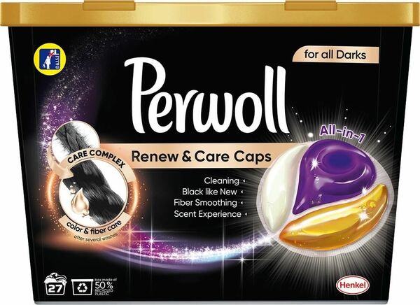Perwolll  Perwoll Prací kapsle Renew&Care Caps Black 27ks porovnat ceny