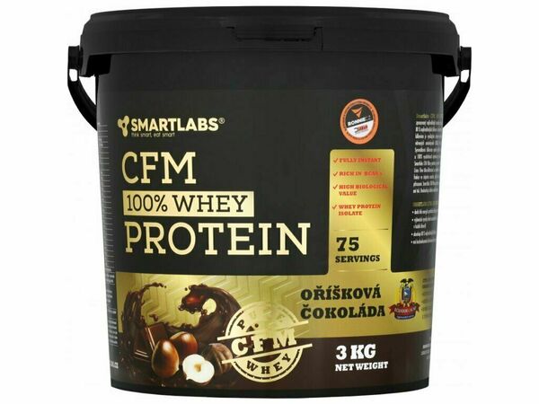 Smartlabs CFM 100% Whey Protein oříšková čokoláda 3000g porovnat ceny