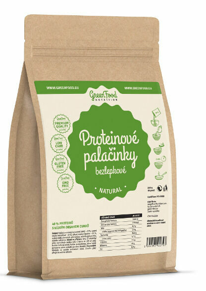 GreenFood Nutrition Proteinové palačinky bezlepkové natural 500g porovnat ceny