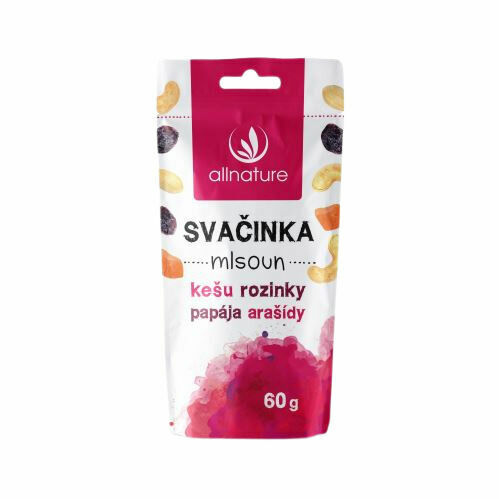 Allnature směs svačinka Mlsoun 60g porovnat ceny