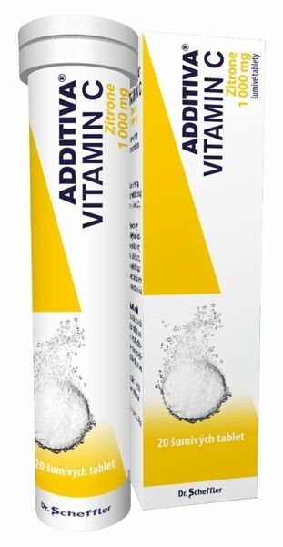 Additiva Vitamin C 1000mg Zitrone tablety šumivé 20ks porovnat ceny