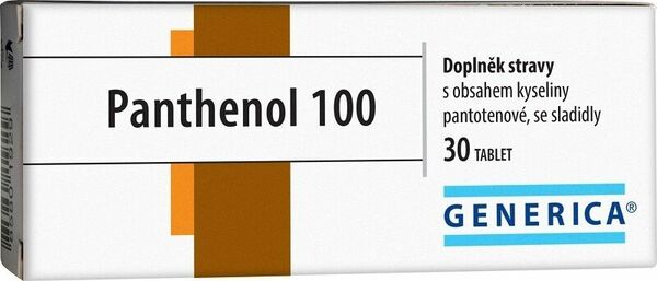 Generica Panthenol 100 30 tablet porovnat ceny