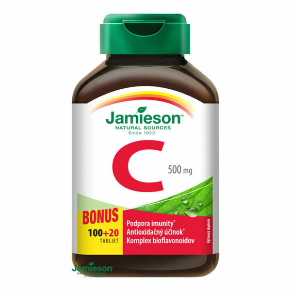 JAMIESON Vitamín C 500 mg 120 tablet porovnat ceny