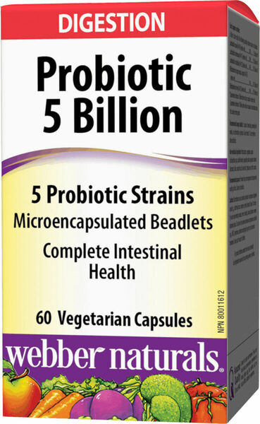 Webber Naturals Probiotika 5 Billion 60 kapslí porovnat ceny