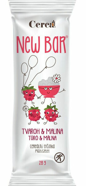 New Bar Cereální tyčinka tvaroh a malina 28g porovnat ceny