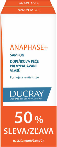 DUCRAY Anaphase+ Doplňkový šampon při vypadávání vlasů DUO 2x200ml porovnat ceny