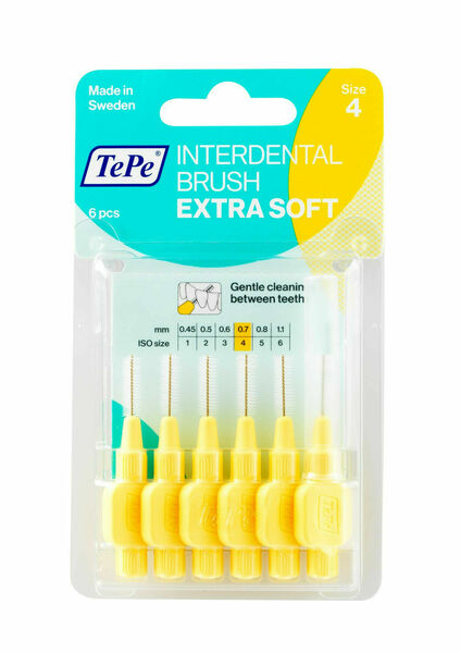 TePe Mezizubní kartáčky Extra Soft pastelově žluté 0,7mm 6ks porovnat ceny