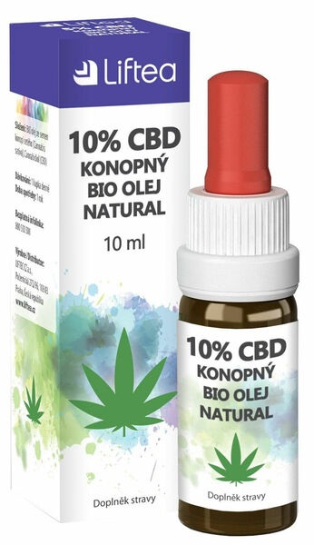 LIFTEA 10% CBD konopný olej 10ml porovnat ceny