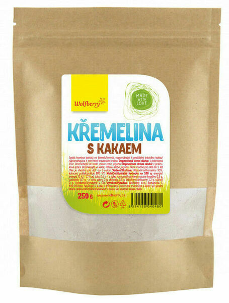 Wolfberry Křemelina s kakaem 250g porovnat ceny