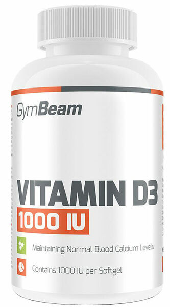 GymBeam Vitamín D3 1000 IU 120 kapslí porovnat ceny