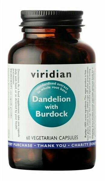 Viridian Dandelion with Burdock 60 kapslí porovnat ceny