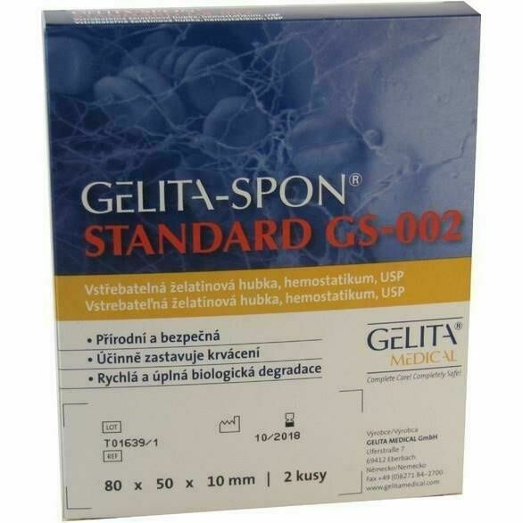 GelitaSpon Standard GS-002 80x50x10mm/2ks porovnat ceny