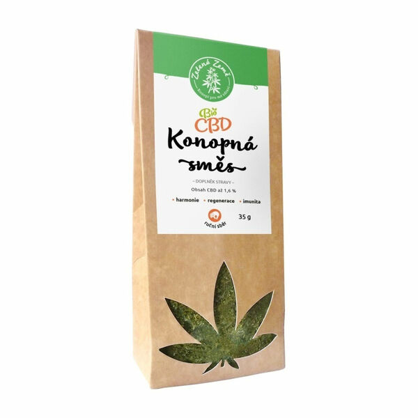 ZELENÁ ZEMĚ CBD Konopná směs 1,6 % 35 g BIO porovnat ceny