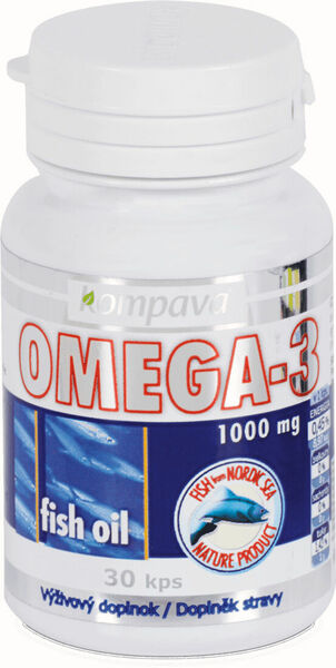 Kompava  Omega-3 Fish oil 1000mg 30 kapslí porovnat ceny