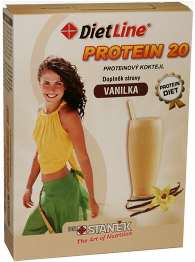 Diet Line  DietLine Protein 20 Koktejl Vanilka 3 sáčky porovnat ceny
