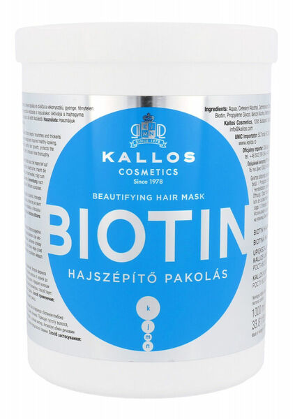 KALLOS Cosmetics Biotin Maska na vlasy 1000 ml porovnat ceny