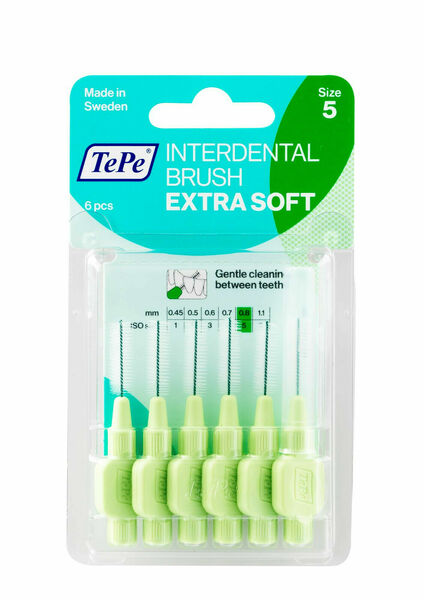 TePe Mezizubní kartáčky Extra Soft pastelově zelené 0,8mm 6ks porovnat ceny