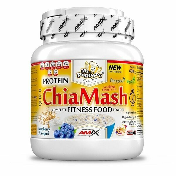 Amix Mr.Popper´s Protein ChiaMash, borůvka a jogurt, 600g porovnat ceny