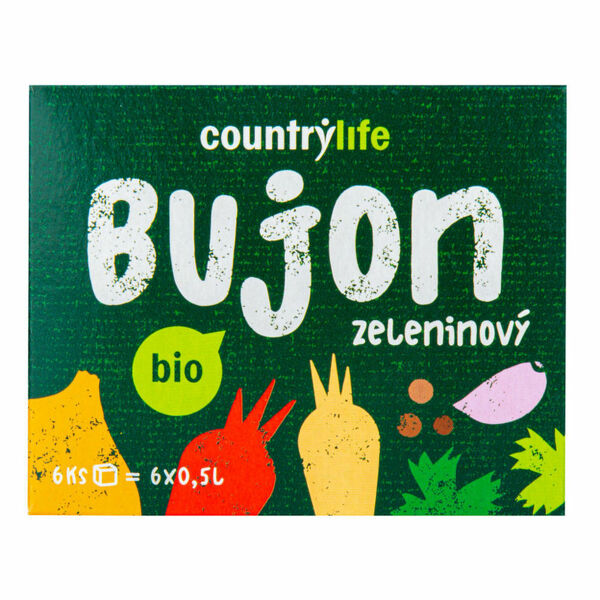 COUNTRY LIFE Bujon zeleninový kostky 6 ks BIO porovnat ceny