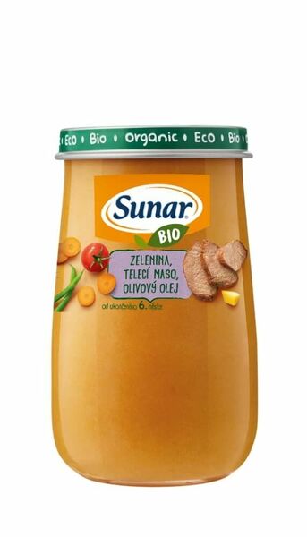 Sunar Bio Zelenina, telecí maso, olivový olej 190g porovnat ceny