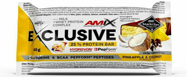 AMIX Exclusive Protein Bar, Ananas-kokos, 40g porovnat ceny