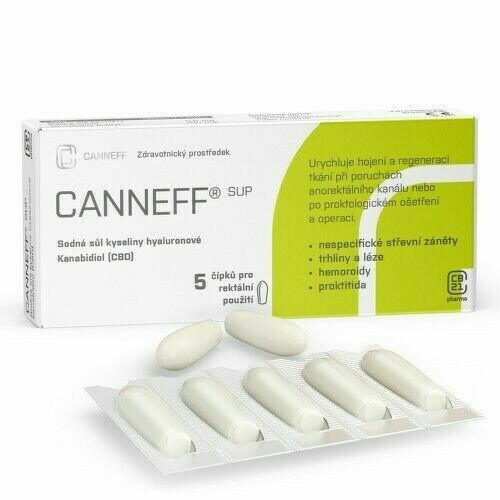 CANNEFF SUP rektální čípky 5ks porovnat ceny