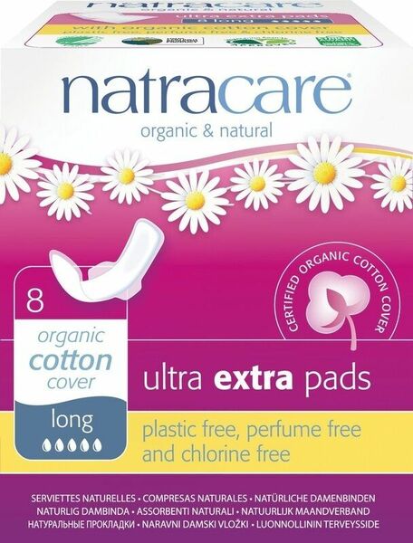 NATRACARE Menstruační vložky Ultra Extra LONG s křidélky 8ks porovnat ceny