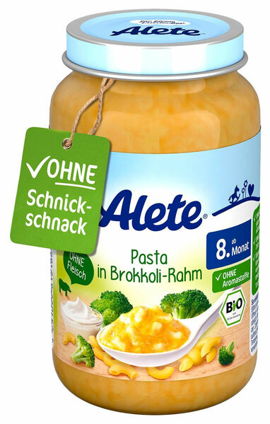 Alete BIO Příkrm těstoviny + brokolice + smetana 8m+ 220 g porovnání ceny