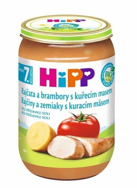 HIPP JUNIOR MENU BIO Brambory a rajčata s kuřetem 220g porovnat ceny