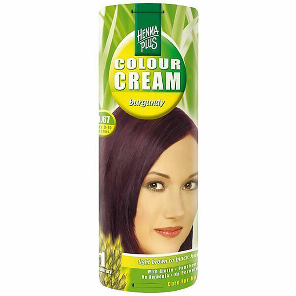 HENNA PLUS Přírodní barva na vlasy krémová VÍNOVĚ ČERVENÁ 3.67 60 ml porovnat ceny