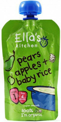Ellas Kitchen BIO Dětská rýže hruška a jablko kapsička 120 g porovnat ceny