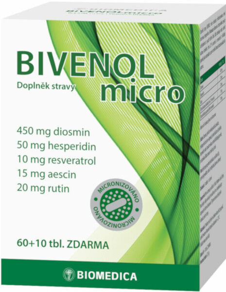 Biomedica Bivenol micro 60+10 tablet porovnat ceny