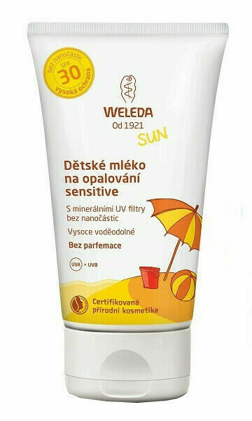 Weleda Dětské mléko na opalování SPF30 sensitive 150ml porovnat ceny