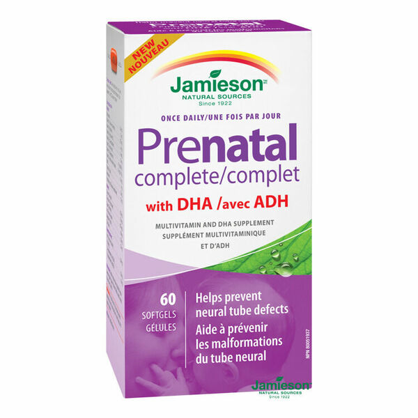 JAMIESON Prenatal complete s DHA a EPA 60 kapslí porovnat ceny