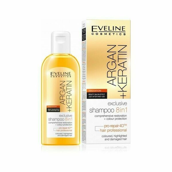 Eveline Cosmetics  Eveline Argan + Keratin - šampon na vlasy 8v1 150ml porovnat ceny