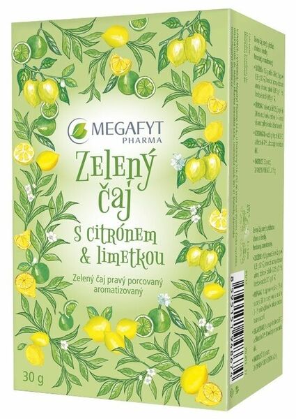 Megafyt Zelený čaj s citrónem a limetkou 20x1.5g porovnat ceny