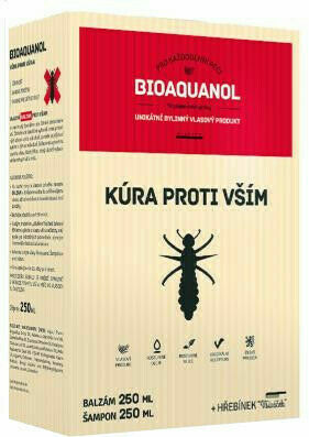 Bioaquanol Kúra - vši Šamp.250ml+Balz.250ml+hřeben porovnat ceny
